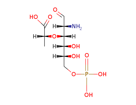 15454-37-2,muramic acid-6-phosphate,D-Glucose,2-amino-3-O-(D-1-carboxyethyl)-2-deoxy-, 6-(dihydrogen phosphate) (8CI);Muramic acid 6-phosphate (6CI)