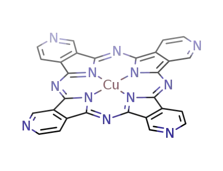 Molecular Structure of 15275-52-2 (COPPER(II) 4 4' 4'' 4'''-TETRAAZA-29H 3&)