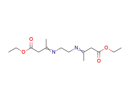 Molecular Structure of 10054-25-8 (Butanoic acid,3,3'-(1,2-ethanediyldinitrilo)bis-, 1,1'-diethyl ester)