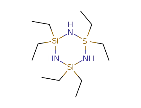 Molecular Structure of 15458-87-4 (2,2,4,4,6,6-hexaethyl-1,3,5,2,4,6-triazatrisilinane)