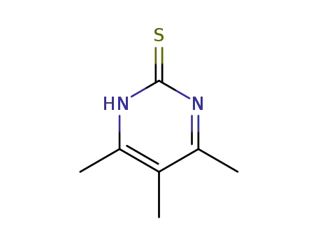 Molecular Structure of 17697-92-6 (4,5,6-TRIMETHYL-PYRIMIDINE-2-THIOL)