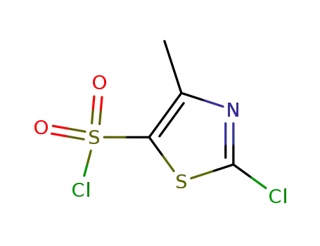 Molecular Structure of 292138-59-1 (2-CHLORO-4-METHYL-THIAZOLE-5-SULFONYL CHLORIDE)