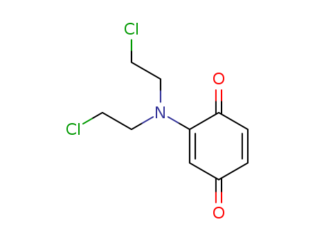 1,4-BENZOQUINONE,2-(N,N-BIS(2-CHLOROETHYL)AMINO)-CAS
