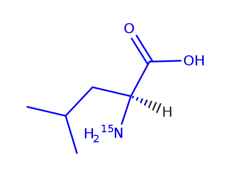 Molecular Structure of 59935-31-8 (H-[15N]LEU-OH)