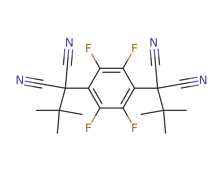 Molecular Structure of 29097-86-7 (ALPHA,ALPHA'-DI-TERT-BUTYL-ALPHA,ALPHA'-DICYANO-2,3,5,6-TETRAFLUORO-1,4-BENZENEDIACETONITRILE)