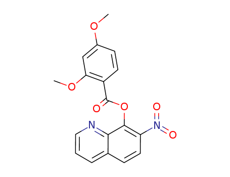 29002-51-5,7-Nitro-8-quinolinyl=2,4-dimethoxybenzoate,Benzoicacid, 2,4-dimethoxy-, 7-nitro-8-quinolyl ester (8CI); 8-Quinolinol, 7-nitro-,2,4-dimethoxybenzoate (ester) (8CI)
