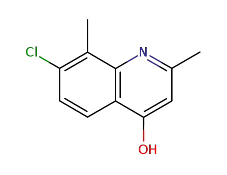 Molecular Structure of 21629-48-1 (7-CHLORO-2,8-DIMETHYL-4-QUINOLINOL)