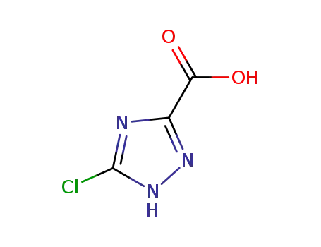 Molecular Structure of 21733-03-9 (5-CHLORO-1H-1,2,4-TRIAZOLE-3-CARBOXYLIC ACID)