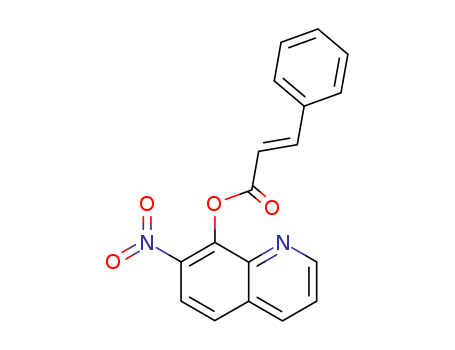 29007-27-0,7-nitroquinolin-8-yl (2E)-3-phenylprop-2-enoate,Cinnamicacid, 7-nitro-8-quinolyl ester (8CI); 8-Quinolinol, 7-nitro-, cinnamate (ester)(8CI)