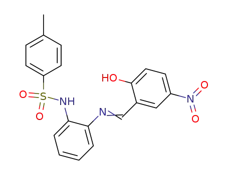 Molecular Structure of 29136-73-0 (4-methyl-N-(2-{[(3-nitro-6-oxocyclohexa-2,4-dien-1-ylidene)methyl]amino}phenyl)benzenesulfonamide)