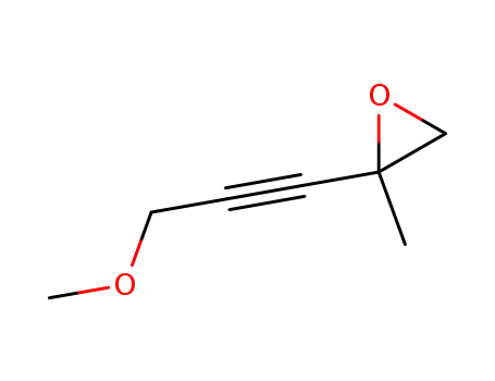 Molecular Structure of 2151-45-3 (Oxirane, 2-(3-methoxy-1-propynyl)-2-methyl- (9CI))