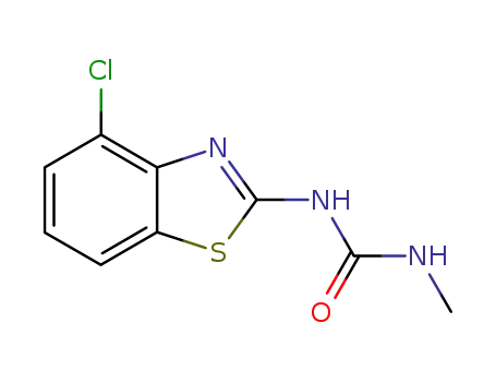 Molecular Structure of 28956-35-6 (1-(4-CHLORO-2-BENZOTHIAZOLYL)-3-METHYL UREA)