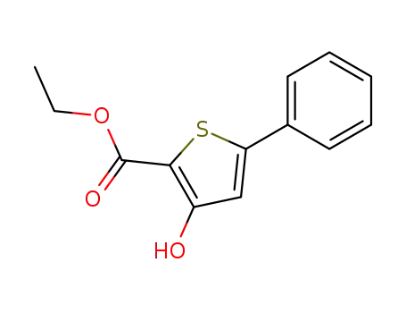 Molecular Structure of 2158-86-3 (ETHYL 3-HYDROXY-5-PHENYLTHIOPHENE-2-CARBOXYLATE)