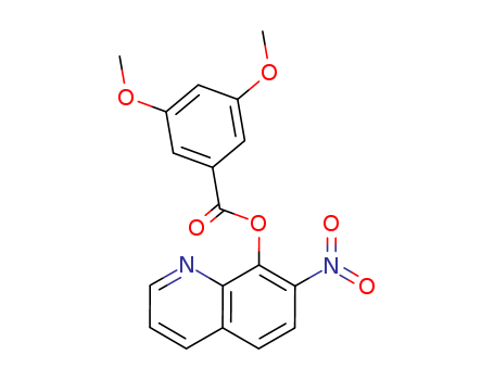 29007-62-3,7-Nitro-8-quinolinyl=3,5-dimethoxybenzoate,Benzoicacid, 3,5-dimethoxy-, 7-nitro-8-quinolyl ester (8CI); 8-Quinolinol, 7-nitro-,3,5-dimethoxybenzoate (ester) (8CI)