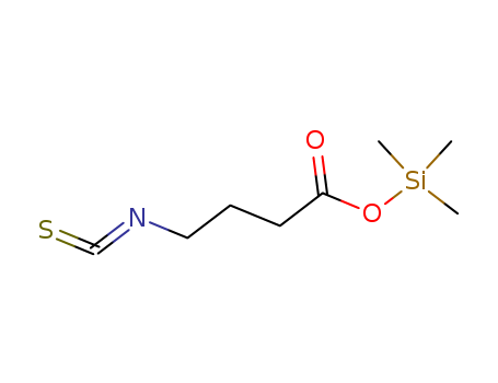 28733-15-5,trimethylsilyl 4-isothiocyanatobutanoate,Butyricacid, 4-isothiocyanato-, trimethylsilyl ester (8CI); Silanol, trimethyl-,4-isothiocyanatobutyrate (8CI); 4-Isothiocyanatobutyric acid trimethylsilylester; NSC 218447