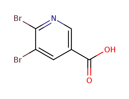 Molecular Structure of 29241-64-3 (5,6-DIBROMOPYRIDINE-3-CARBOXYLIC ACID)