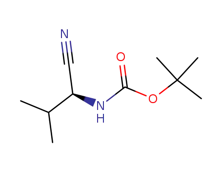 Molecular Structure of 216319-90-3 (Boc-L-Val-nitrile)