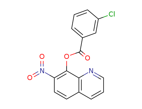 29007-03-2,7-Nitro-8-quinolyl=m-chlorobenzoate,Benzoicacid, m-chloro-, 7-nitro-8-quinolyl ester (8CI); 8-Quinolinol, 7-nitro-,m-chlorobenzoate (ester) (8CI)