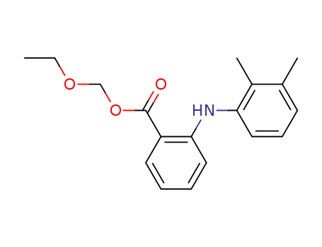 29098-16-6,ethoxymethyl 2-[(2,3-dimethylphenyl)amino]benzoate,Anthranilicacid, N-2,3-xylyl-, ethoxymethyl ester (8CI); Methanol, ethoxy-,N-2,3-xylylanthranilate (8CI); N-(2,3-Xylyl)anthranilic acid ethoxymethyl ester