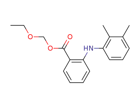 Molecular Structure of 29098-16-6 (ethoxymethyl 2-[(2,3-dimethylphenyl)amino]benzoate)