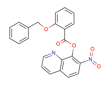 29002-47-9,7-Nitro-8-quinolyl=o-(benzyloxy)benzoate,Benzoicacid, o-(benzyloxy)-, 7-nitro-8-quinolyl ester (8CI); 8-Quinolinol, 7-nitro-,o-(benzyloxy)benzoate (ester) (8CI)