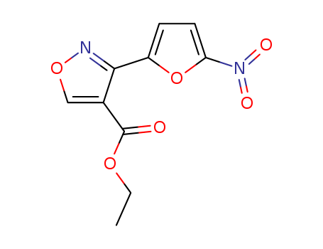 4-ISOXAZOLECARBOXYLIC ACID 3-(5-NITRO-2-FURYL)-,ETHYL ESTERCAS