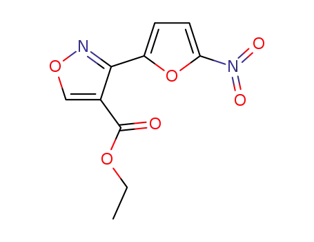 Molecular Structure of 21787-30-4 (ethyl 3-(5-nitrofuran-2-yl)-1,2-oxazole-4-carboxylate)
