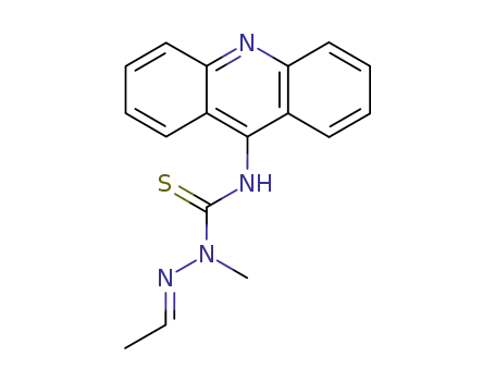 Molecular Structure of 28846-43-7 ((2E)-N-(acridin-9-yl)-2-ethylidene-1-methylhydrazinecarbothioamide)