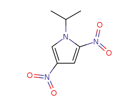 Molecular Structure of 2881-71-2 (2,4-dinitro-1-(propan-2-yl)-1H-pyrrole)