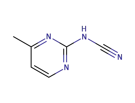 Molecular Structure of 28732-65-2 (Cyanamide, (4-methyl-2-pyrimidinyl)- (9CI))