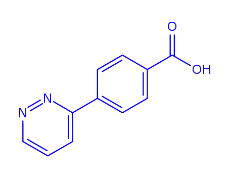 Molecular Structure of 216060-22-9 (4-(Pyridazin-3-yl)benzoic acid)