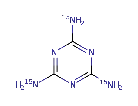 Molecular Structure of 287476-11-3 (Melamine-15N3)