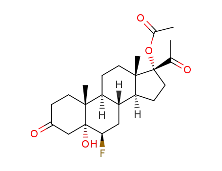 17-acetoxy-6β-fluoro-5-hydroxy-5α-pregnane-3,20-dione