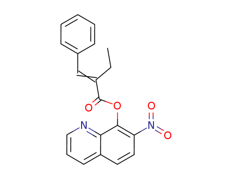 29002-15-1,7-nitroquinolin-8-yl (2E)-2-(phenylmethylidene)butanoate,Cinnamicacid, a-ethyl-, 7-nitro-8-quinolyl ester(8CI); 8-Quinolinol, 7-nitro-, a-ethylcinnamate (ester) (8CI)