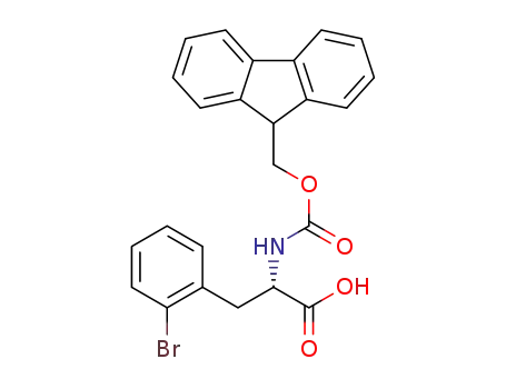 Molecular Structure of 220497-47-2 (FMOC-L-2-BROMOPHENYLALANINE)