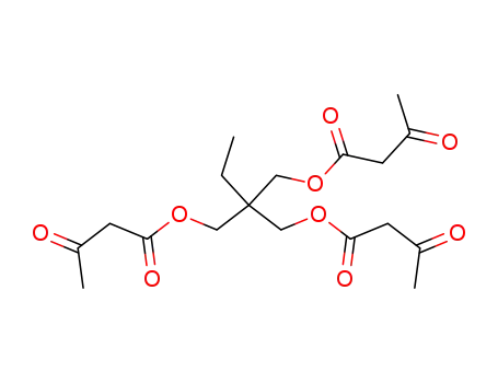 Molecular Structure of 22208-25-9 (BUTANOIC ACID, 3-OXO-, 2-[(1,3-DIOXOBUTOXY)METHYL]-2-ETHYL-1,3-PROPANDIYL ESTER)