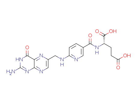 L-Glutamic acid,N-[[6-[[(2-amino-1,4-dihydro-4-oxo-6-pteridinyl)methyl]amino]-3-pyridinyl]carbonyl]-(9CI) cas  29769-53-7