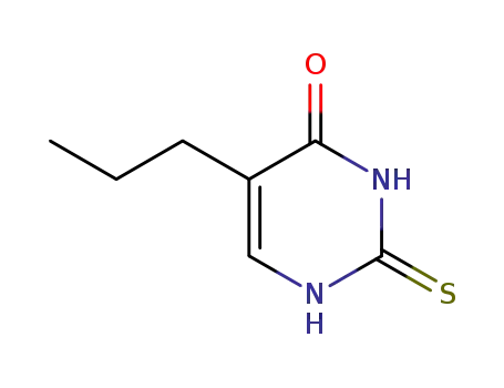 Molecular Structure of 2954-52-1 (5-PROPYL-2-THIOURACIL)