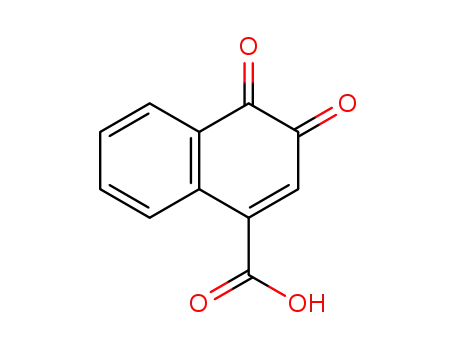 Molecular Structure of 21905-89-5 (3,4-dioxo-3,4-dihydronaphthalene-1-carboxylic acid)