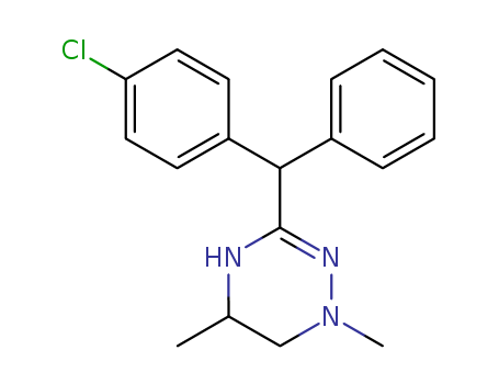 22201-95-2,1,4,5,6-Tetrahydro-3-(p-chlorodiphenylmethyl)-1,5-dimethyl-as-triazine,as-Triazine,3-(p-chloro-a-phenylbenzyl)-1,4,5,6-tetrahydro-1,5-dimethyl-(8CI)