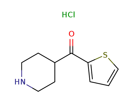 Molecular Structure of 219540-76-8 (Piperid-4-yl(thien-2-yl)methanone hydrochloride)