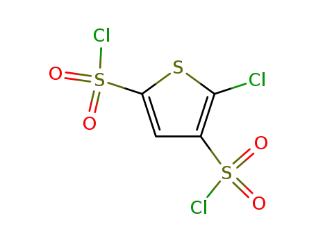 Molecular Structure of 86806-70-4 (5-CHLOROTHIOPHENE-2,4-DISULFONYL DICHLORIDE)