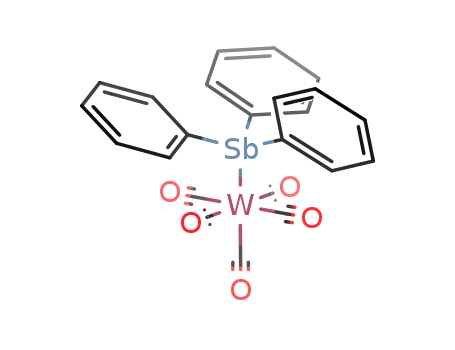 Molecular Structure of 29743-03-1 (Tungsten, pentacarbonyl(triphenylstibine)-(OC-6-22)-)