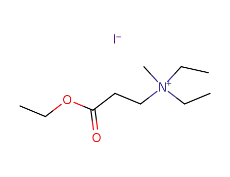 Molecular Structure of 22041-34-5 (3-ethoxy-N,N-diethyl-N-methyl-3-oxopropan-1-aminium iodide)