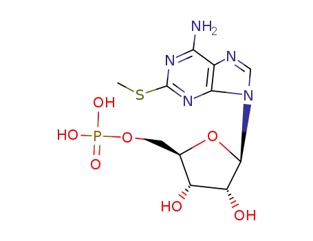 Molecular Structure of 22140-20-1 (2-METHYLTHIOADENOSINE 5-MONOPHOSPHATE)