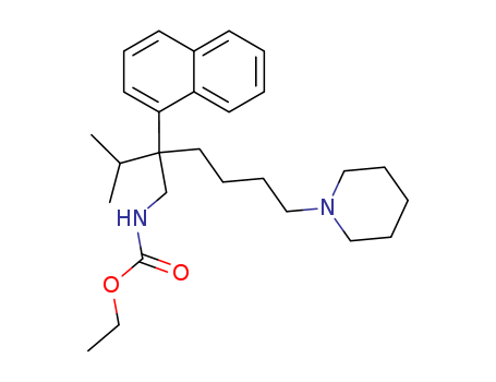 29474-08-6,ethyl [2-(naphthalen-1-yl)-6-(piperidin-1-yl)-2-(propan-2-yl)hexyl]carbamate,