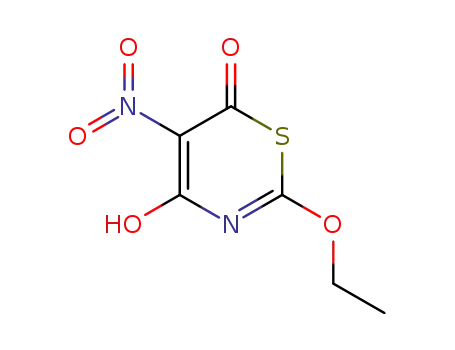Molecular Structure of 219542-22-0 (6H-1,3-Thiazin-6-one,2-ethoxy-4-hydroxy-5-nitro-(9CI))
