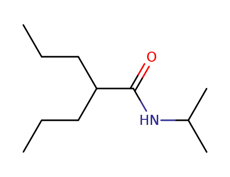 Molecular Structure of 2936-12-1 (N-(propan-2-yl)-2-propylpentanamide)