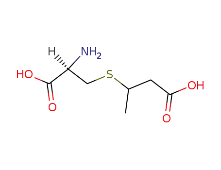 Molecular Structure of 21861-11-0 (3-[(2-amino-2-carboxyethyl)sulfanyl]butanoic acid)