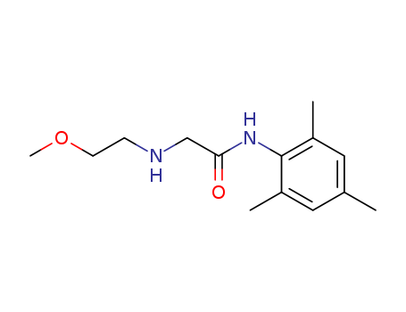 22151-66-2,N~2~-(2-methoxyethyl)-N-(2,4,6-trimethylphenyl)glycinamide,Acetanilide,2-[(2-methoxyethyl)amino]-2',4',6'-trimethyl- (8CI);2-(2-Methoxyethylamino)-2',4',6'-trimethylacetanilide